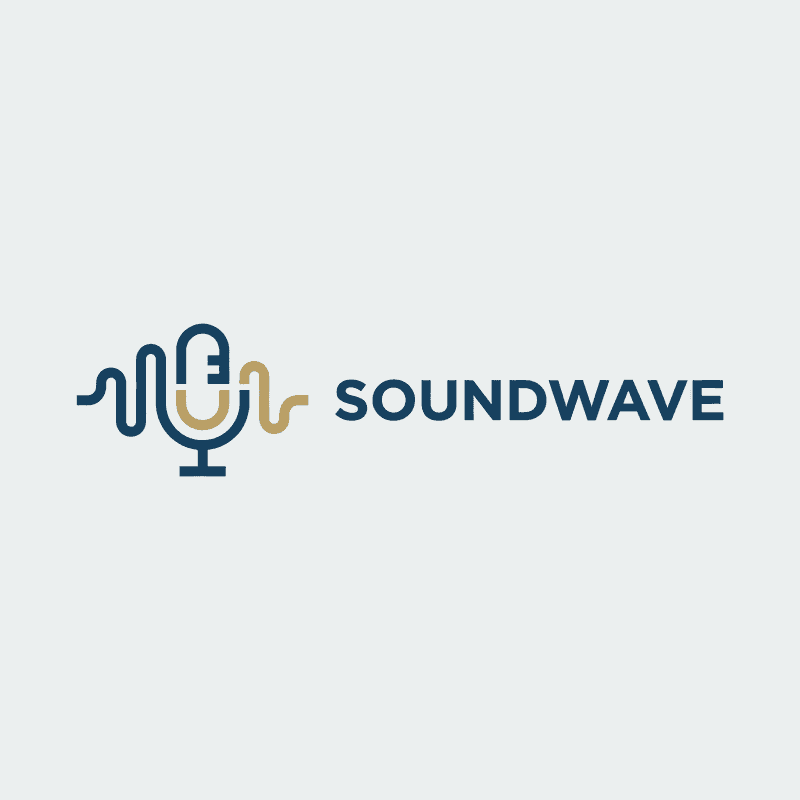 SoundWave logo - Minimalist style